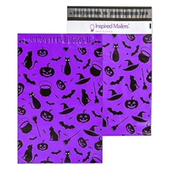 10 ct 10x13 Halloween purple 💜 poly mailers - Picture 1 of 7